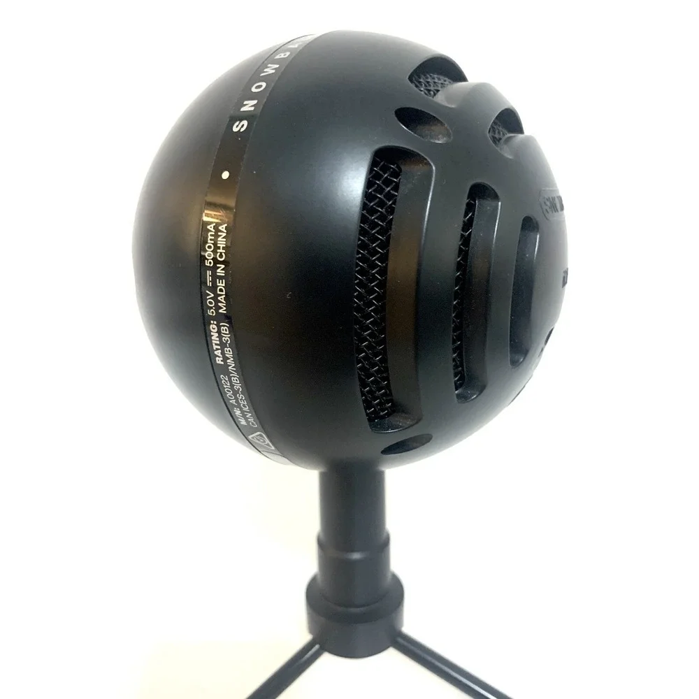 Blue Snowball iCE USB Mic for Recording & Streaming on PC & Mac - Black